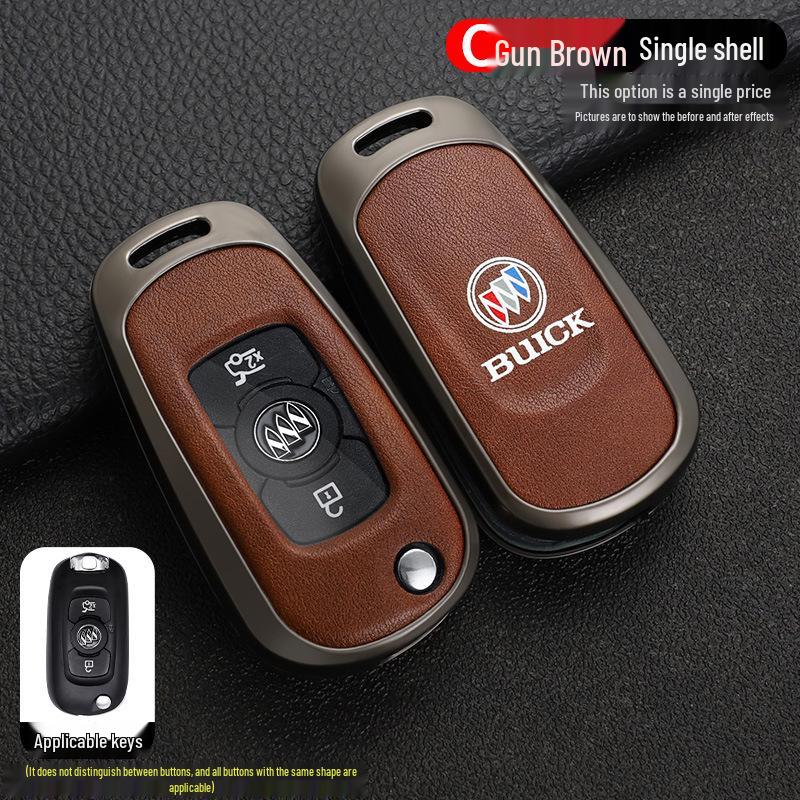 Buick Verano GS 16-17 Leather Key Cover with Metal Buckle
