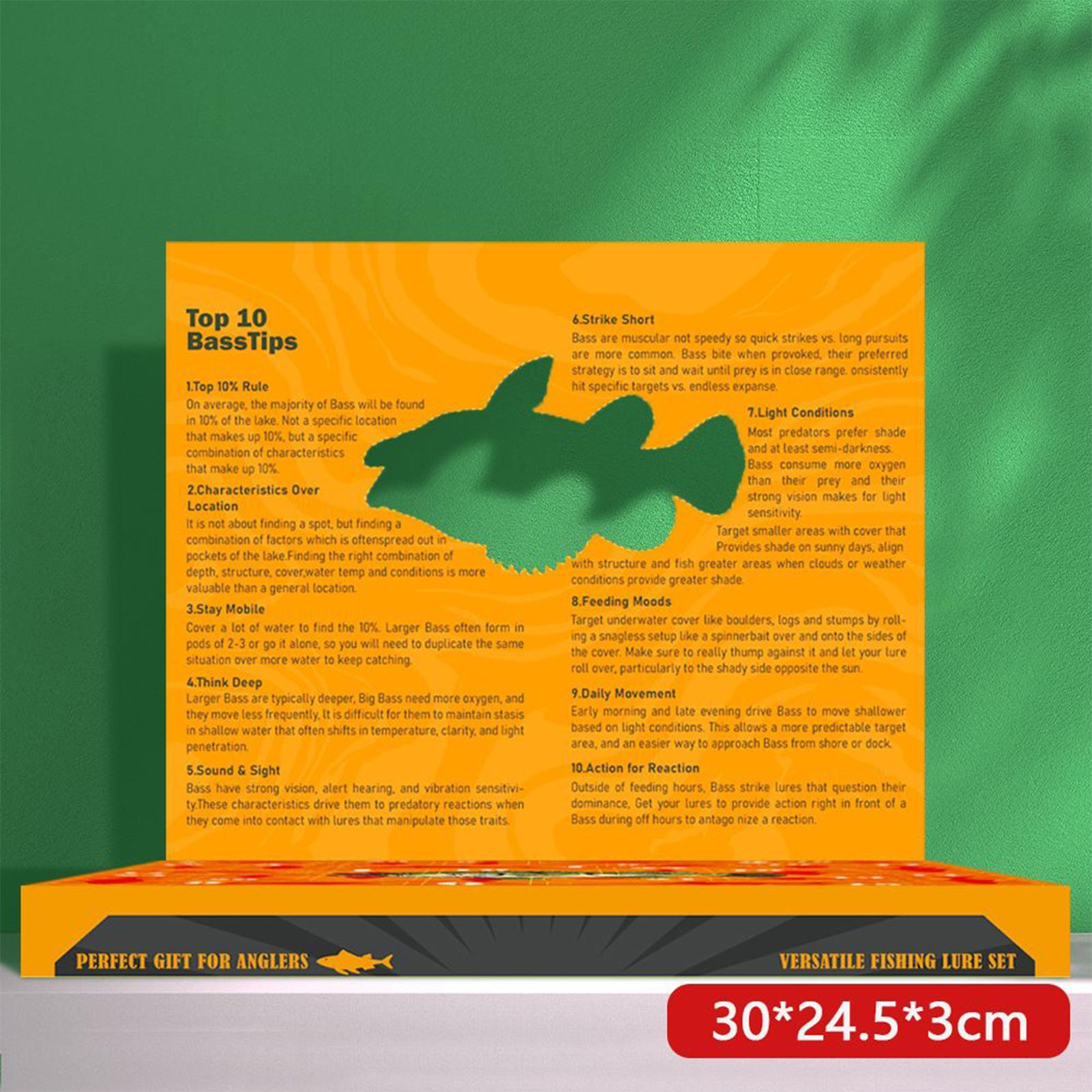 

Christmas Advent Fishing Lure Calendar Outdoor Sport Gears 24-Day Count Down To Christmas Fishing Lure For Family Friends Teens A