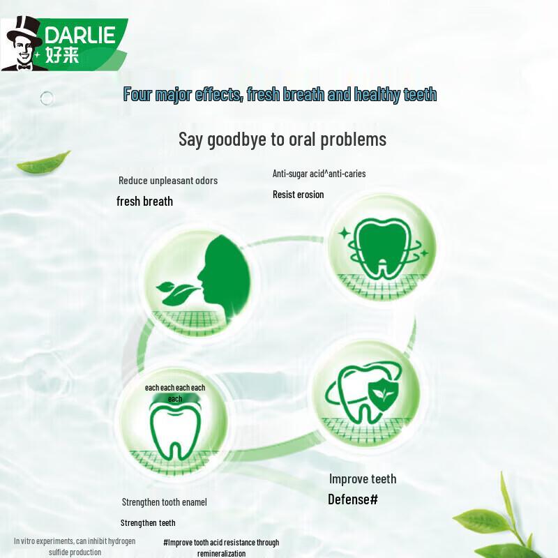 Darlie Ultra White Mineral Salt & Tea Care Toothpaste 4-Pack