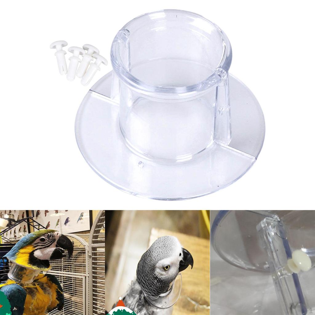 Bird Parrot Protection Bead, Anti-Grab Feather, for Wound , Safety, Practical Neck Cover, Protective