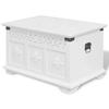 VidaXL Set of Two Storage Chests White