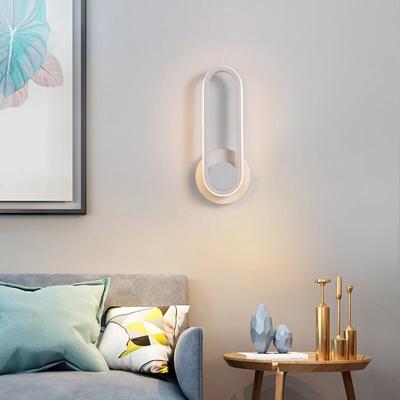 Moderne minimalistische LED-Wandleuchte Wohnzimmer Schlafzimmer Nachttisch TV Hintergrund schwarze Ganglampe Innenarchitektur Dekoration Leuchten