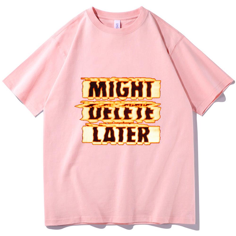 J Cole Might Delete Later T-shirt Women O-neck Summer Shirt Oversized T Shirt Men Regular Casual Printing