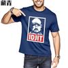 Mens Top Graphic Basic T Shirt Man Pointing To Idjit Short Sleeve Essential Teeshirts Retro Cotton Unisex Tshirt