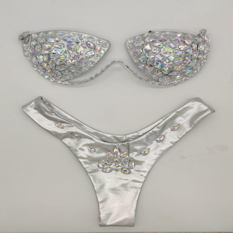 2020 Vibrant Sewn Diamond Bikini Swimwear