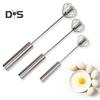 Semi-Automatic Whisk Stainless Steel Egg Beater Hand Push Rotary Egg Mixer Blender Handheld Egg Stirrer Tool Kitchen Supplies