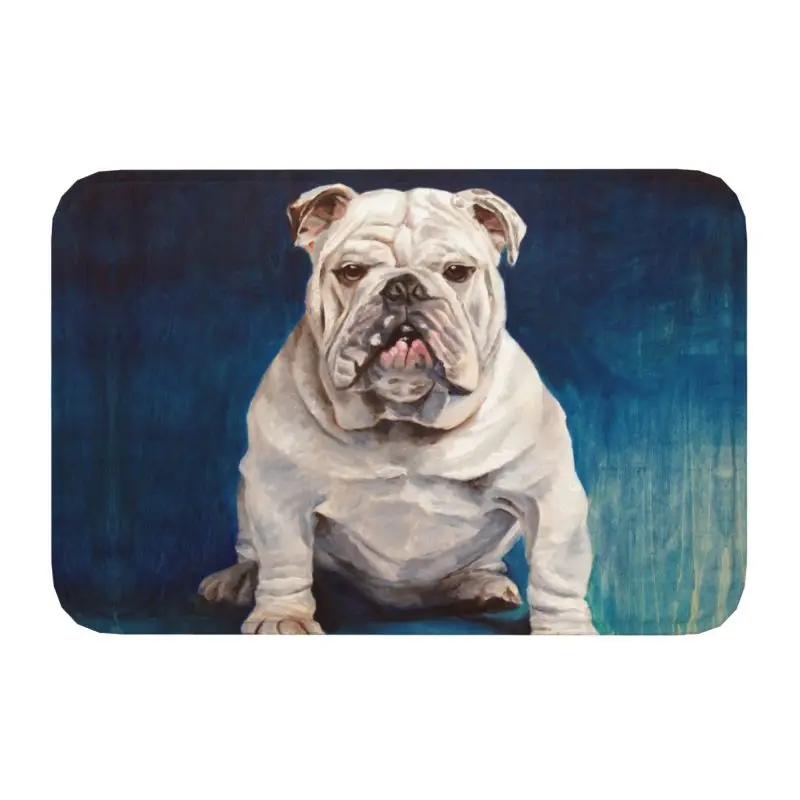 English Bulldog Doormat Non-Slip Bath Kitchen Mat Bedroom Balcony Door Floor Entrance Carpet Rug