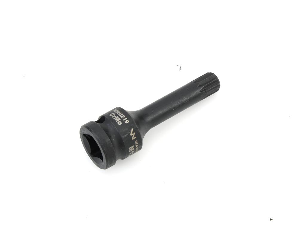 Impact socket 1/2", spline bit M12 made of CrMo steel, Waryński