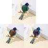 Parrot Enamel Brooch Pin With Shell Inlay For Diy And Jewelry Making