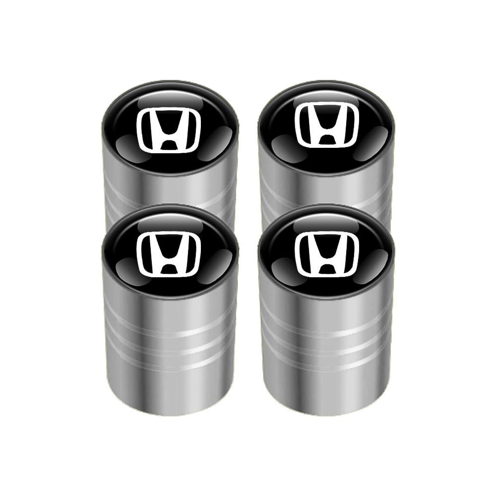 pcs Metal Car Wheel Tire Valve Caps Stem Case Covers For Honda Civic Accord Crider City XRV CRV HRV Inspire Fit Odyssey Envix