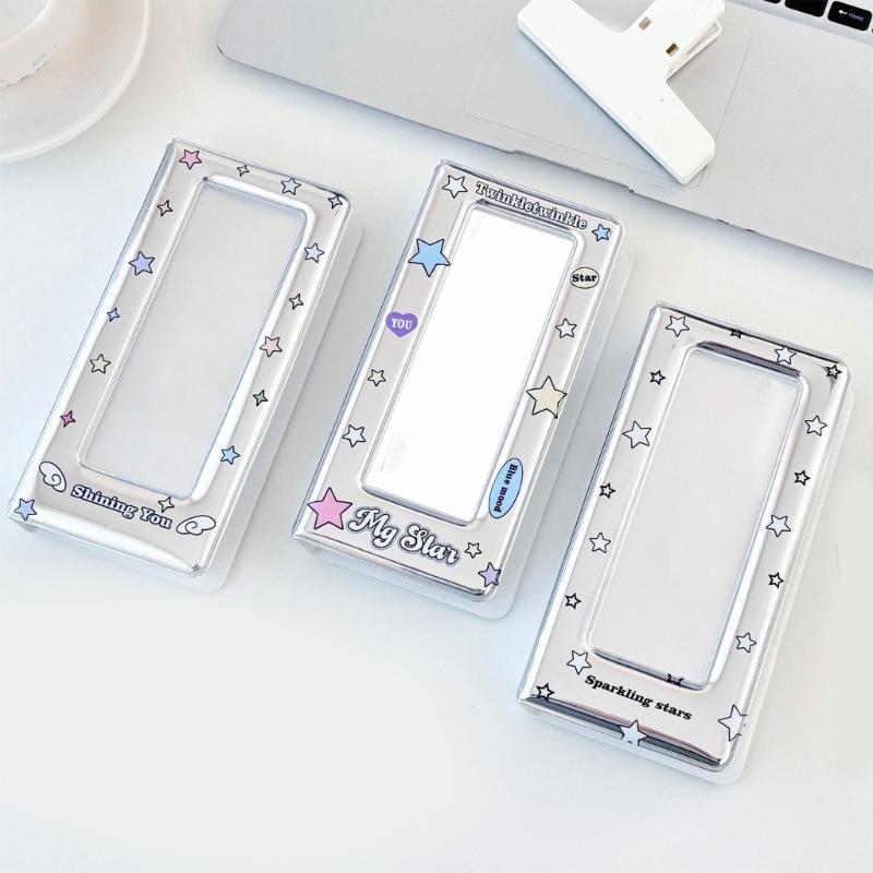 Large Capacity Card Holders for Collector with Colorful Star Pattern Photo Booth Frame Album Photo Strips Holders Binder
