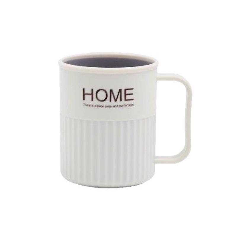 Washbasin Cups School Dormitory Brushing Cups Plastic Children's Cups with Handles Thickened Cups Couple Cups Toothpicks