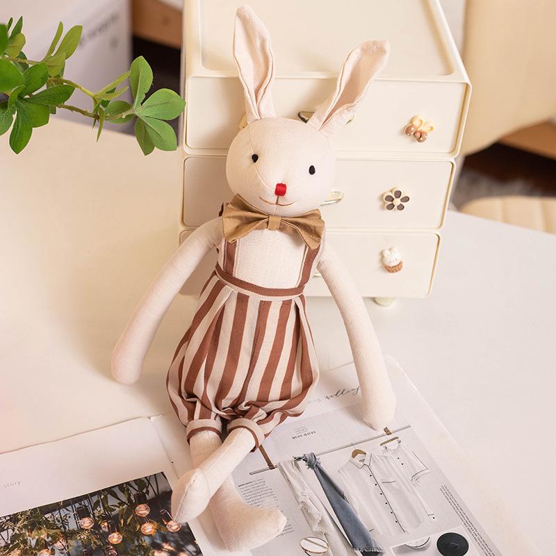 Nordic Cute Rabbit Plush Doll Long-Legged Cotton Fabric Stuffed Toy Teens & Adults Comfort Doll Easter Gift