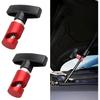 Pack-2 Car Hood Prop Rod Tool Struts Clamp, Vehicle Support Rod Retainer, Universal Snap-on Anti-Pinch Automotive Suppor Accessories (Red)