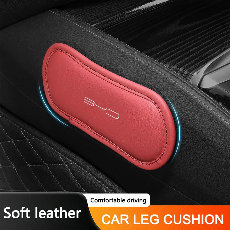 BME1 1Pc Car Interior Leg Knee Rest Pad Leather Support Accessories For BYD Seal u Yuan Up Atto 3 Seagull Han EV Dmi mini Dolphin G3