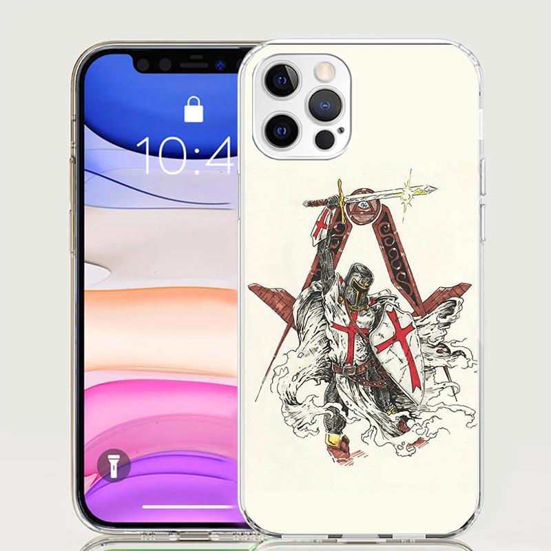 Knights Templar Crusades Phone Case For Apple iPhone 17 Air 16 15 Plus 14 + 13 Mini 12 11 Pro Max 7 8 SE 16Max Soft Shell Cover