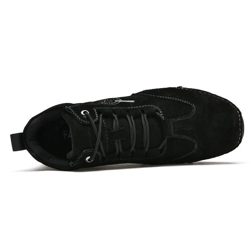 Scarpe Sportive da Uomo Nuove in Pelle per Esterno Scarpe Casual Stivali in Pelle da Lavoro