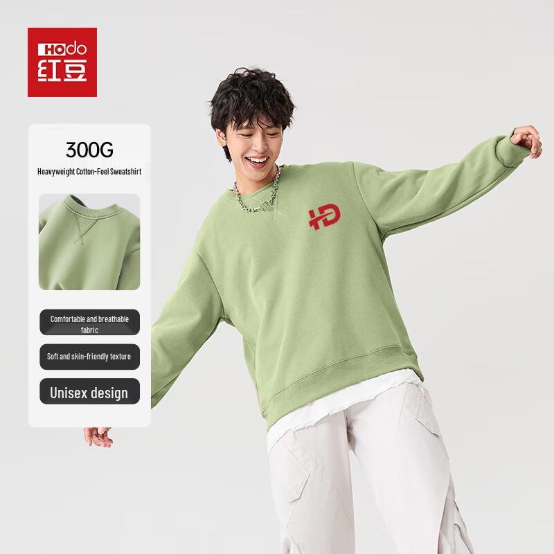 Hongdou Men's Oversized Crewneck Sweatshirt