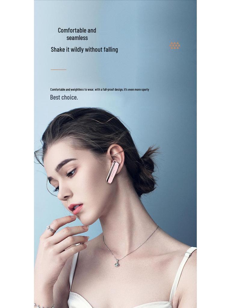E1 Bluetooth 5.0 Single Ear Hook with Long Battery Life for Business