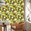 Ladybugs Wallpaper Lime and Yellow for Living Room and Bedroom 50x1000