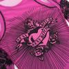 European and American Hip-hop Printed Spicy Girl Sexy Base Irregular Perspective Hollow Out Design Sense Women's Long Sleeved Jumpsuit