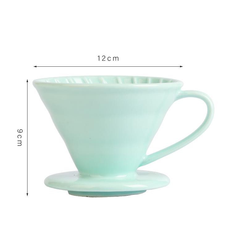 Set Portafiltro per Caffè Pour-Over V60 in Ceramica Nordica, Stile Semplice