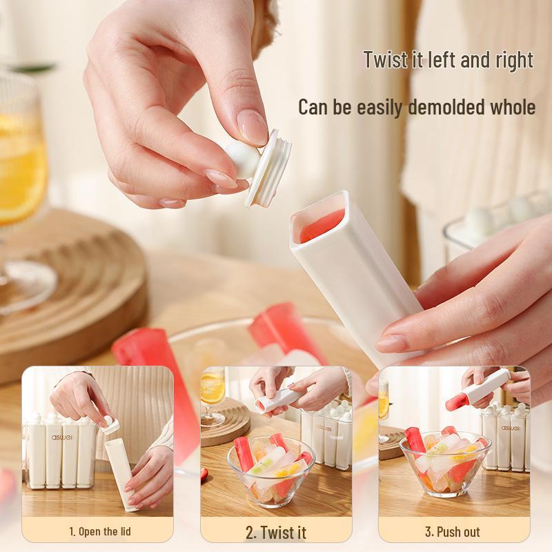 Summer Popsicle Mold: Easy-Release, Food-Grade Ice Stick Tray for Homemade Treats