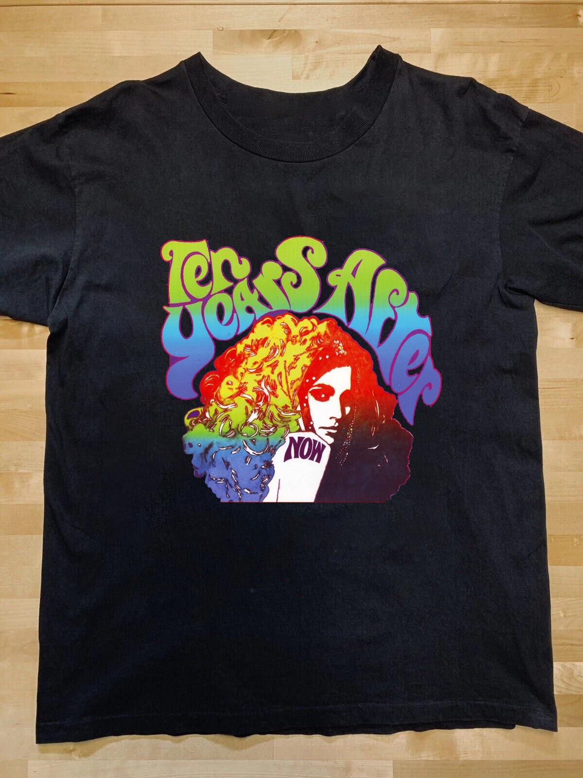 Rare Hot Ten Years After Band Now Album Black S to 5XL Tee Shirt SN705 S
