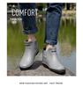 Men's Waterproof Non-slip Rubber Short Rain Boots – Wear-resistant, Soft Sole, Korean Style for Outdoor Use.