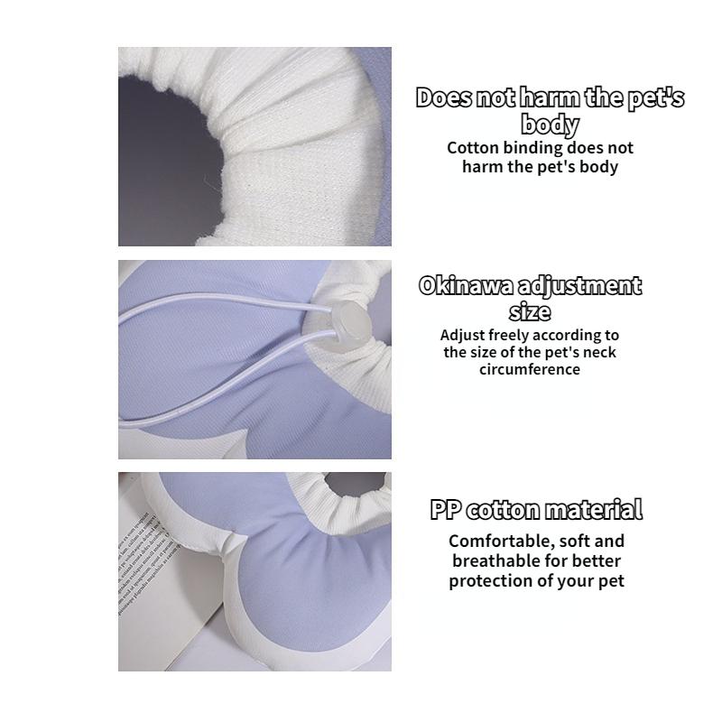 Weicher Sonnenblumen-Katzenkegelkragen - Verstellbarer Anti-Leck-Erholungs-E-Kragen für nach der Operation, Wundschutz & Fellpflege