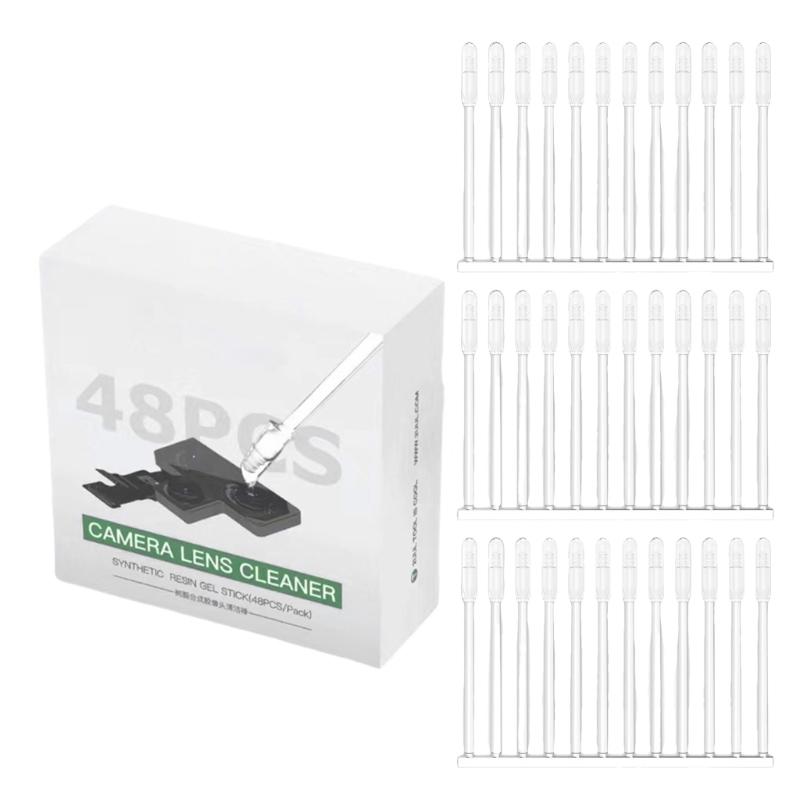 

48Pcs Synthetic Resin Stick Phone Camera Lens Cleaner Stick Phone Camera Lens Cleaning Tool Portable Dust Removal Tool 1