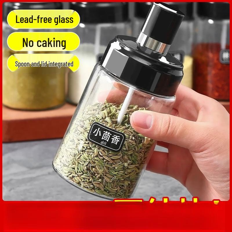 Zhishi Glass Spice Jar Set