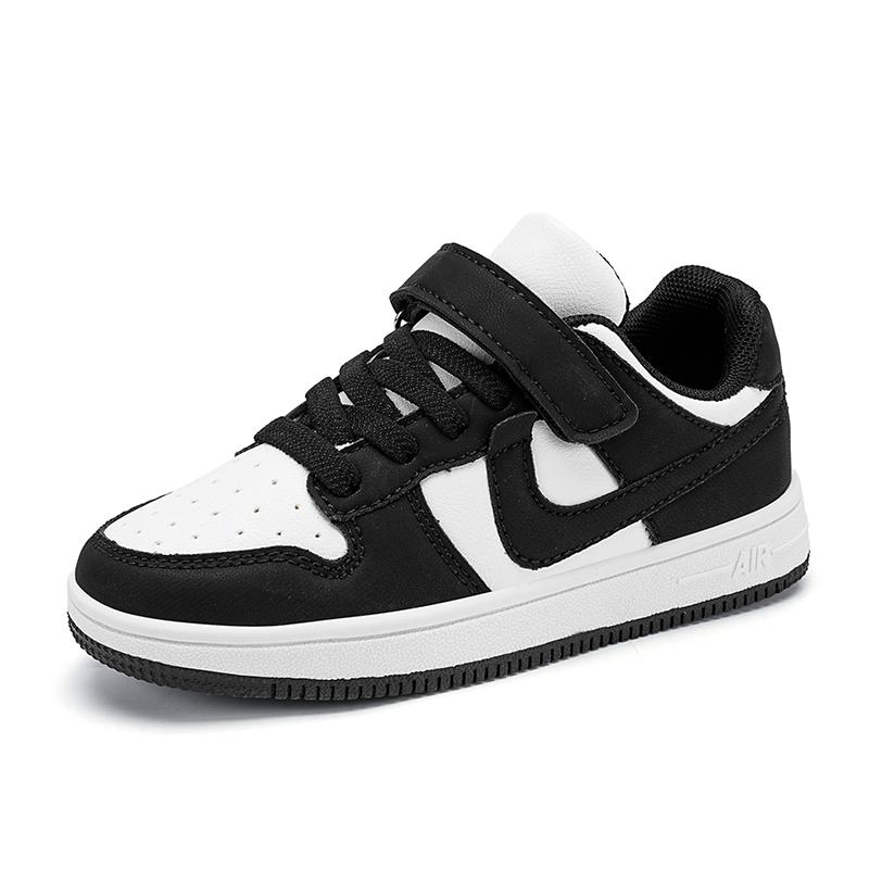 Freizeitschuhe Größe 29-39 Leichte Schuhe Kinder Und Kinder Schüler Sportsneakers Kinder Rutschfeste Laufschuhe Klassisches Leder 36 black