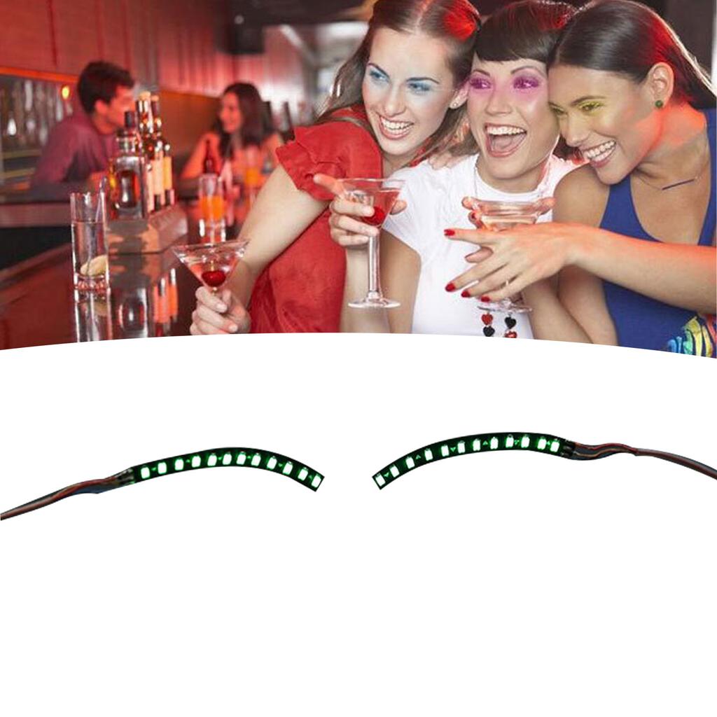 LED False Eyelashes Light Lightweight Stylish Reliable Luminous False Eyelashes Light for Party Bars Nightclubs