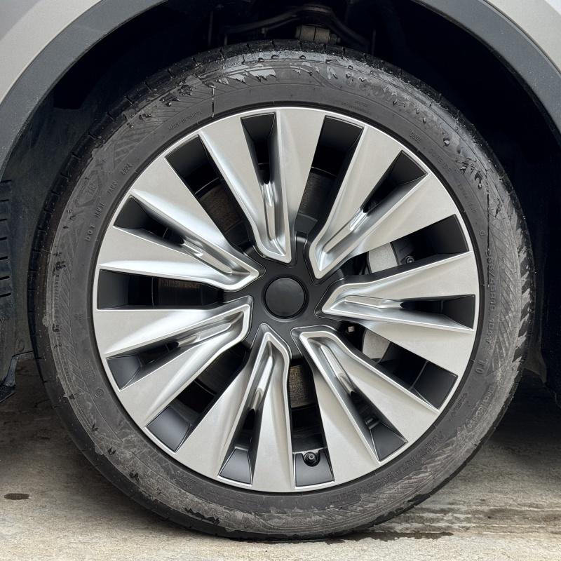 4PCS Wheel Hubcaps 19 Inch Wheel Cover Performance Replacement Wheel Cap Full Rim Cover Accessories For Tesla Model Y 2018-2024