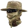 Summer Ice Silk Tactical Face Mask and Sun Hat Set