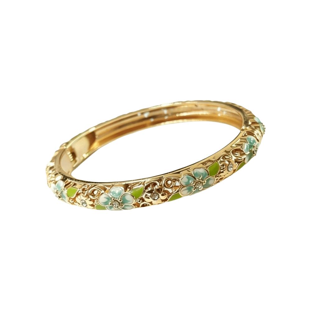 Traditional Vintage Cloisonne Bangle Colorful Women's Hand Bracelet Enamel Bangle  Gift