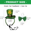 Patrick Day Costume Accessories Leprechaun Hat Headband Bowtie Patrick's Day Outfits for Men