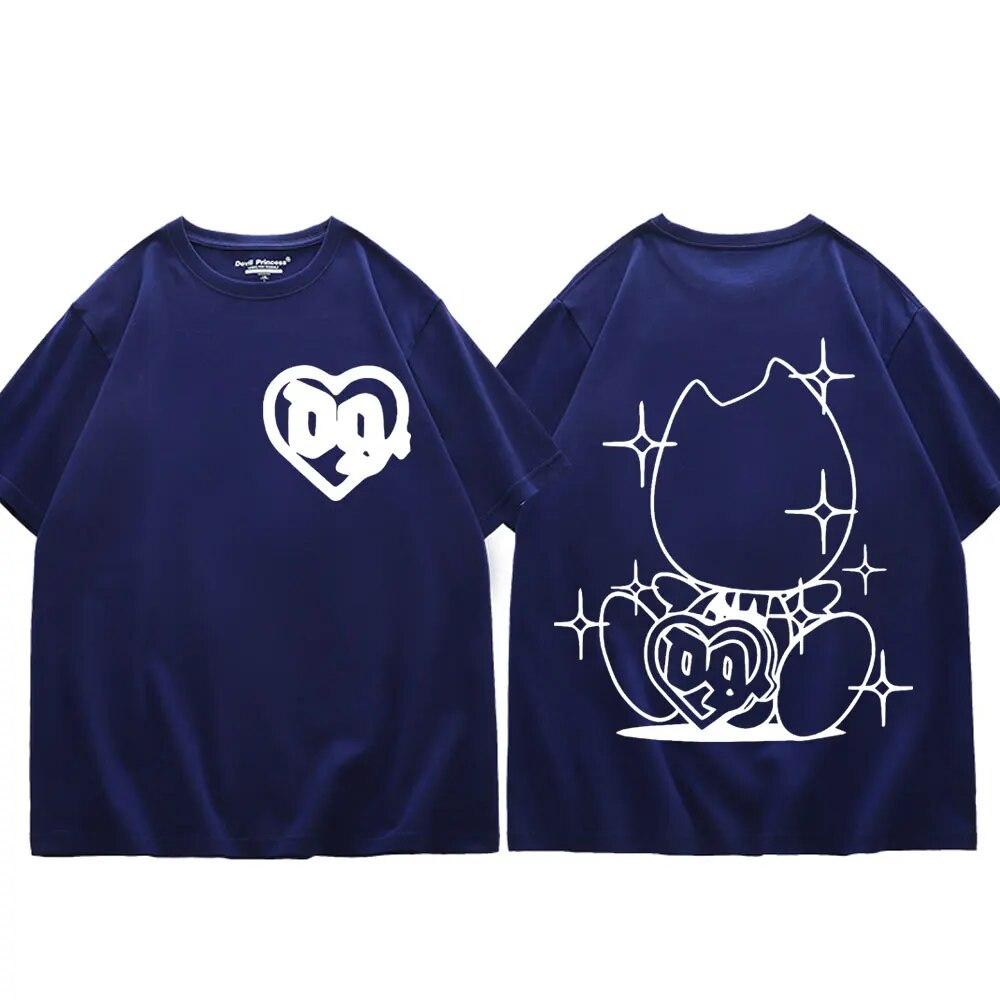 Hip Hop Rapper Tričko Bladee Skate Drain Gang Band Potisk Trička Unisex Dámská Móda Neformální Trička s krátkým rukávem Streetwear