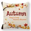 Thanksgiving Day Pattern Digital Printing Short Plush Pillow Covers for Car Sofa Office Cushion Cover Home Goods 60x60cm
