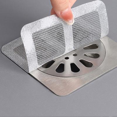 1/10 Stück Einweg-Bodenablaufaufkleber Duschablauf Haarfängerabdeckung Spülbeckensiebe Haarfilter Mesh Filteraufkleber