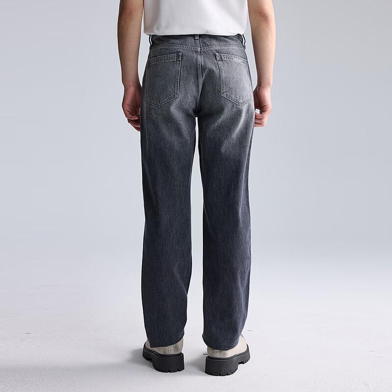 Lilang Men's 3D Retro Straight-Leg Denim Jeans