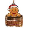 Acrylic Money Gift Holder Christmas Ornaments, Gingerbread Snowman Santa Cash Office Holiday Party for Xmas Tree, Home Decor Unique Kids