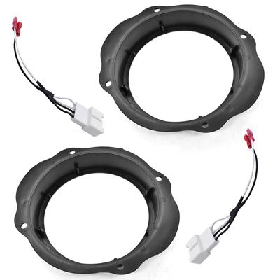 2 pièces Adaptateur de Haut-parleur 6,5 pouces Adaptateur Universel pour Haut-parleur de Porte Avant Plaques Adaptatrices de Montage pour Accessoires de Voiture Ford Focus