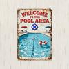 Retro Style Metal Wall Plaque for Home Decor