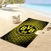 Vibrant BVB Fan Art beach towel Beach towel for vacation photos Outdoor camping Outdoor pool towel Absorbent bath towel swim