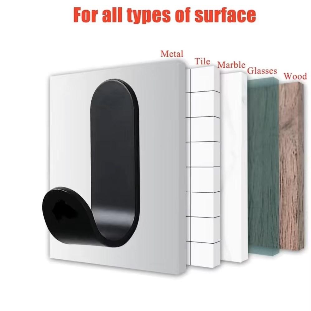 6 szt. Samoprzylepne Mocne Haczyki Ścienne Haczyk na Ręcznik Wieszak na Drzwi Uchwyt na Klucze Torbę Płaszcz Akcesoria Kuchenne Łazienkowe Organizator Domowy