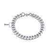 Curb Kubanische Gliederkette Armband für Männer Frauen Paare Edelstahl Armbänder 3mm bis 11mm für Freund Ehemänner