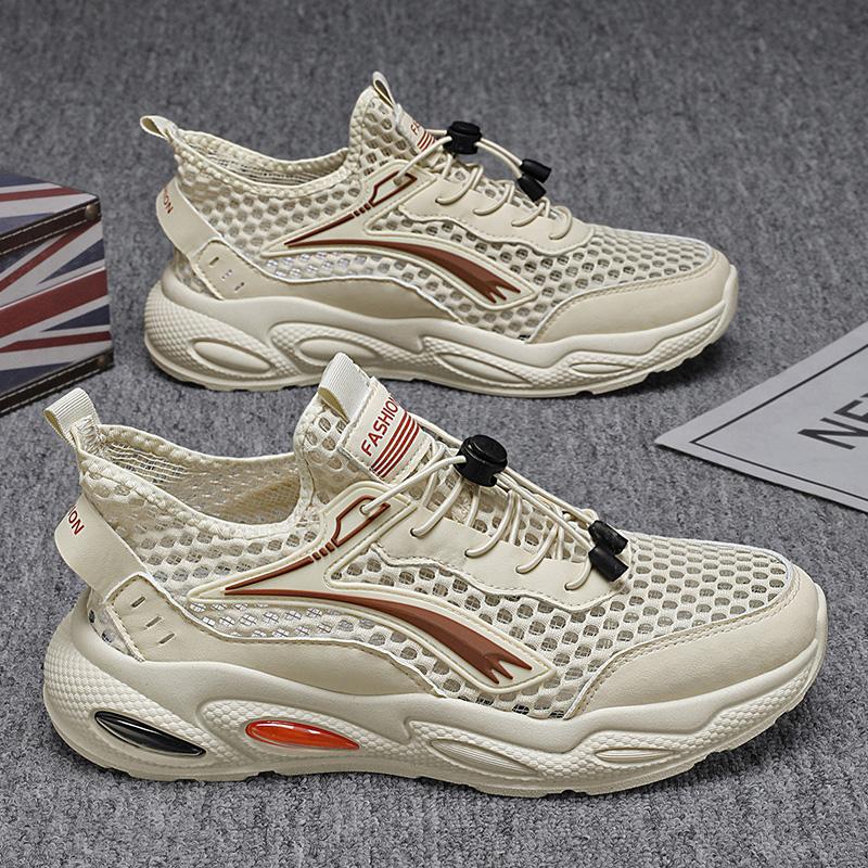 Flying woven men's shoes summer breathable mesh casual sports shoes