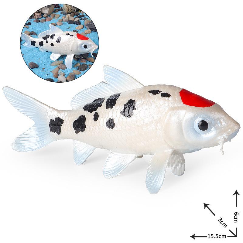 Goldfish Koi Simulation Model for Kids' Learning and Fish Tank Decoration